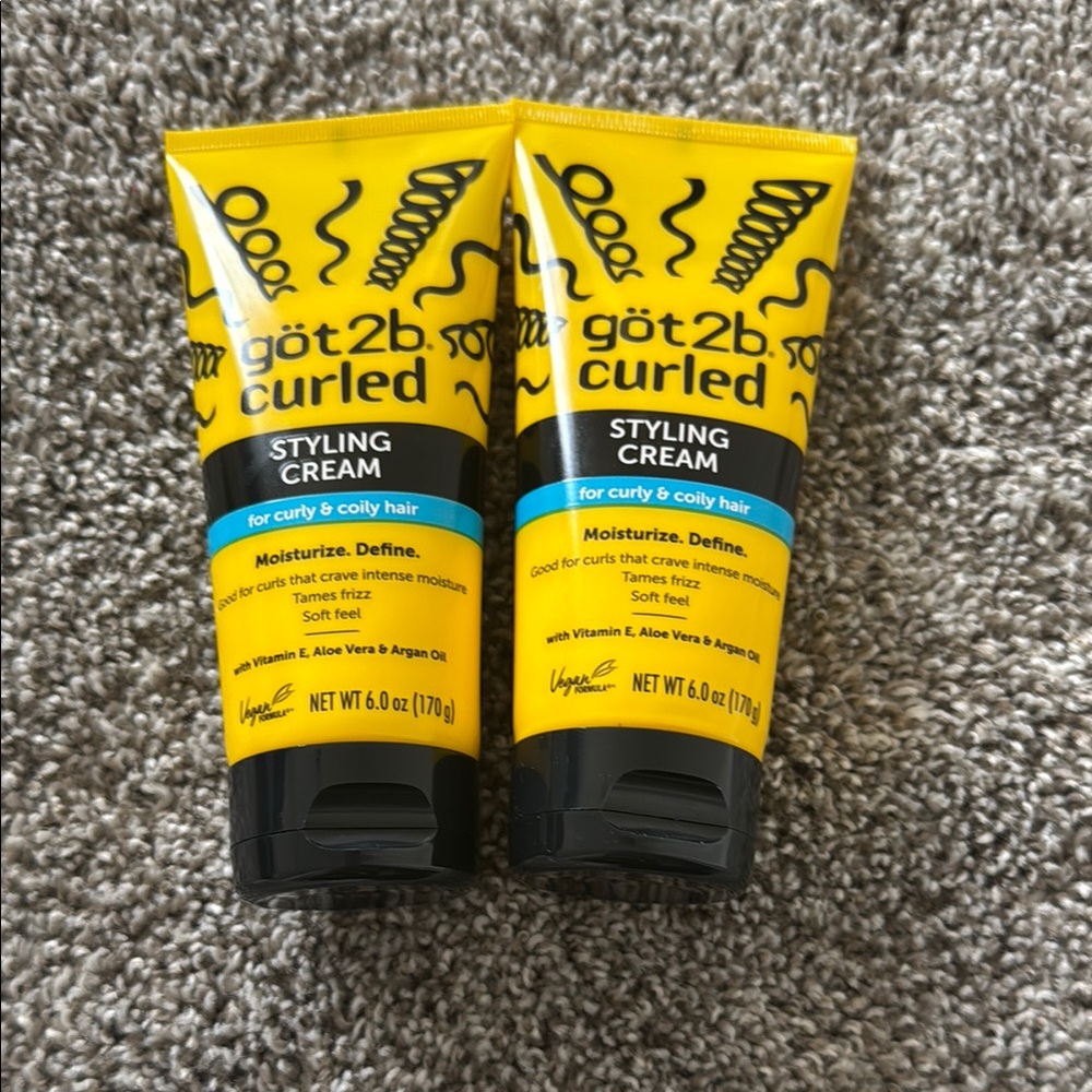 got 2b Curled Styling Cream - Yellow Lot of 2. NEW